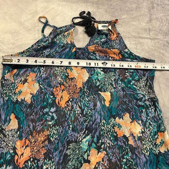 Dress Women S Boho Midi Flowy Asymmetrical Hem Oceanic Hippie Coquette Sheer - Picture 3 of 6